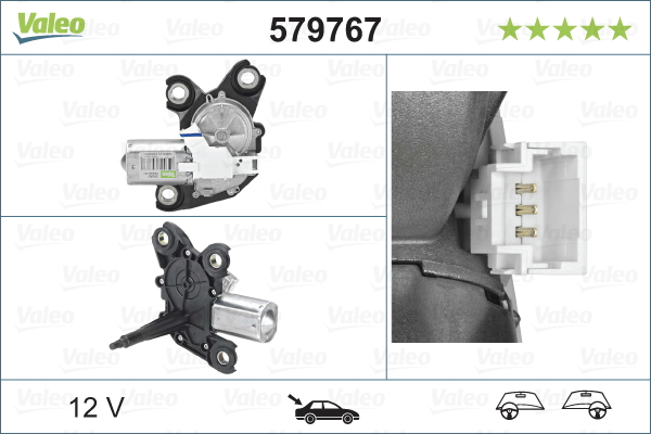 Wiper Motor - 579767 VALEO